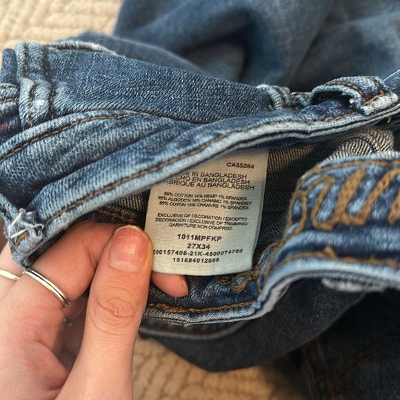 Wrangler High Rise Flare dark denim jeans size 27x34 - Picture 3 of 3